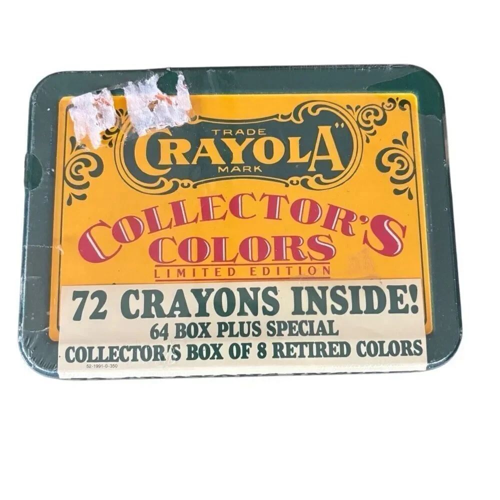 Crayola Collector’s Colors 72 Crayon Metal Box *New*